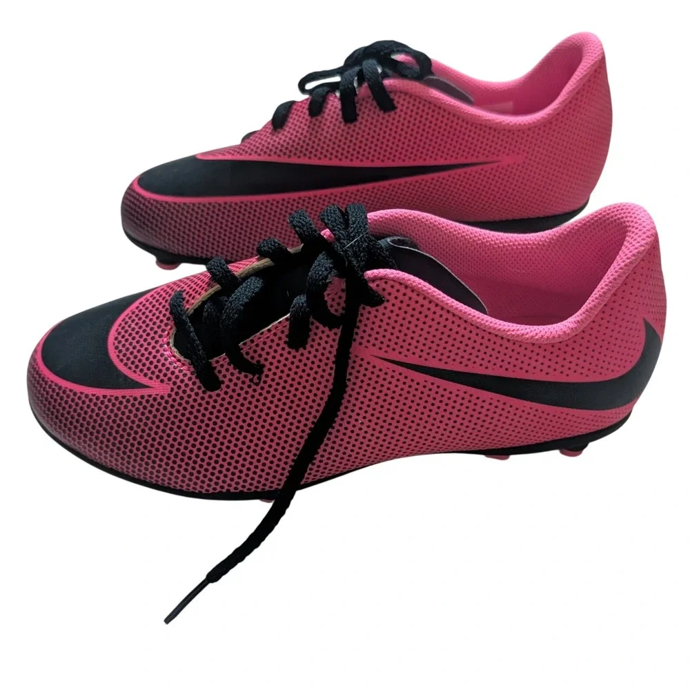 Nike Jr Hypervenom Phade III FG Soccer Cleats Pink Black 844437-600 4Y EU 36